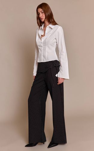 Black Pantalon Large À Superposition | Taille 42 - PrettyLittleThing - Modalova