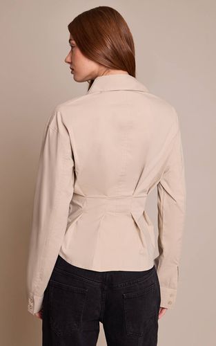 Stone Chemise À Carreaux Plissée Avec Taille Cintrée | Taille 42 - PrettyLittleThing - Modalova