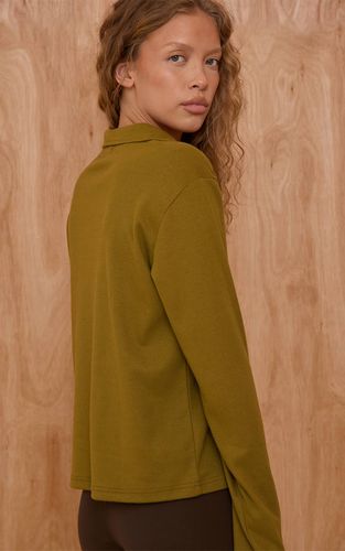 Olive Haut À Col Long Brodé | Taille 32 - PrettyLittleThing - Modalova