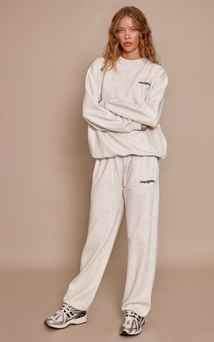 Ash Grey Jogging À Revers En Molleton De Coton Épais 440 G/m² | Taille XL - PrettyLittleThing - Modalova