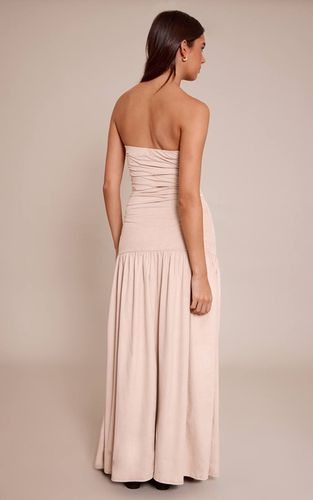 Robe Maxi Taille Basse Bandeau En Synthétique | Taille 42 - PrettyLittleThing - Modalova