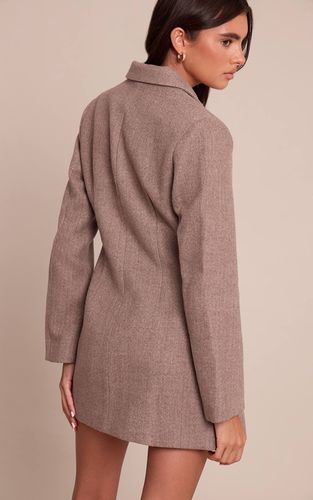 Robe Blazer Cintrée À La Taille Effet Laine | Taille 42 - PrettyLittleThing - Modalova