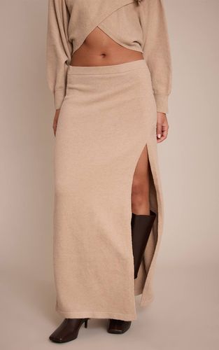 Jupe Longue Portefeuille En Maille | Taille XS - PrettyLittleThing - Modalova