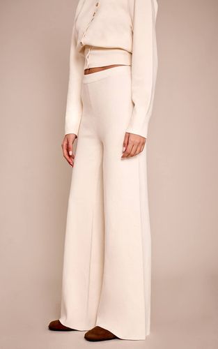Cream Pantalon En Maille Compacte | Taille Large - PrettyLittleThing - Modalova