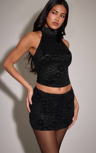 Black Ensemble Jupe Mini En Dentelle | Taille 42 - PrettyLittleThing - Modalova