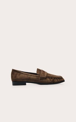 Olive Mocassin En Synthétique Avec Détail Froncé | Taille 38 - PrettyLittleThing - Modalova