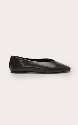 Olive Ballerine À Bout Effilé En Synthétiquecuir | Taille 38 - PrettyLittleThing - Modalova