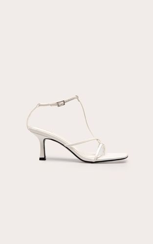 White Sandale À Talons En Synthétiquecuir Avec Brides Entrecroisées | Taille 37 - PrettyLittleThing - Modalova