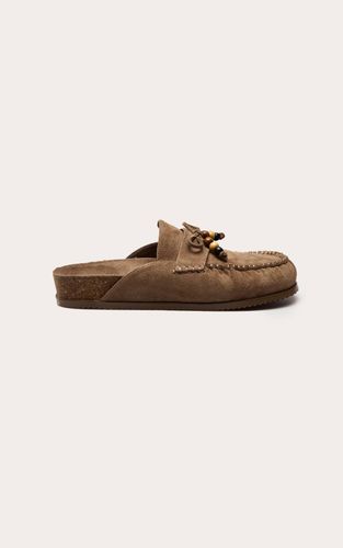 Mule À Semelle Anatomique En Synthétique Avec Détail Pompon | Taille 38 - PrettyLittleThing - Modalova