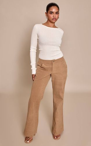 Stone Pantalon Évasé Taille Basse En Synthétique Petite Taille | Taille 42 - PrettyLittleThing - Modalova