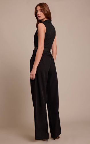 Black Combinaison-pantalon Droite Tissée Ajustée | Taille 42 - PrettyLittleThing - Modalova