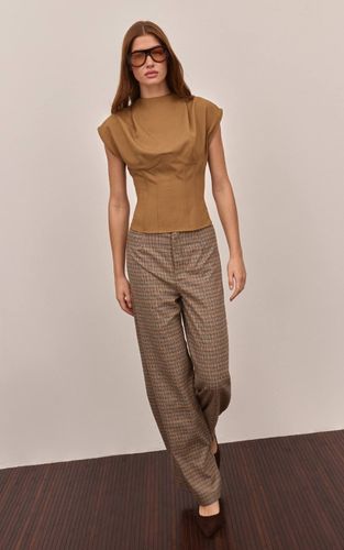 Brown Pantalon Large | Taille 42 - PrettyLittleThing - Modalova