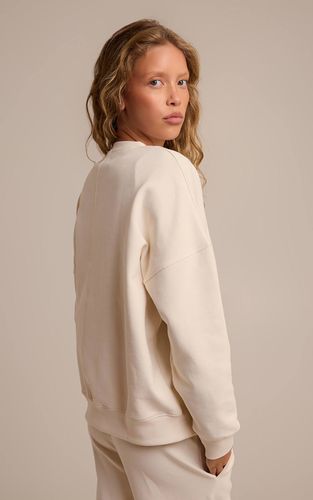 Cream Sweatshirt En Molleton Interlock 350 G/m² | Taille XL - PrettyLittleThing - Modalova