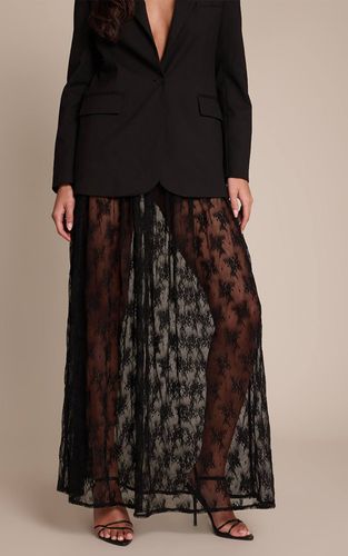 Black Jupe Longue En Dentelle Transparente | Taille 32 - PrettyLittleThing - Modalova