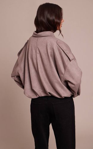 Veste Bomber Zippée En Synthétique | Taille Medium/Large - PrettyLittleThing - Modalova