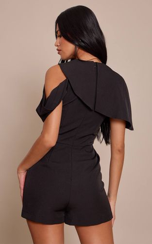 Black Combi-short Ajustée À Manches Courtes | Taille 42 - PrettyLittleThing - Modalova