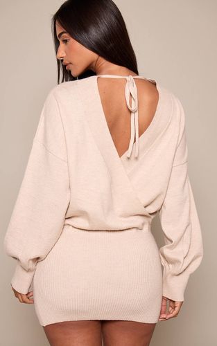 Robe Synthétiquell Tricotée Ample Petite Avec Taille Côtelée | Taille XS - PrettyLittleThing - Modalova