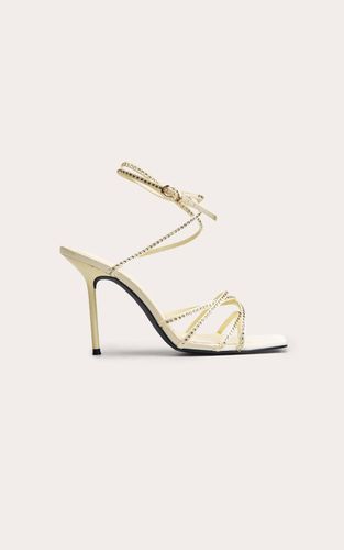 Lemon Sandale À Talons Avec Brides Ornées De Strass Thermocollants | Taille 38 - PrettyLittleThing - Modalova