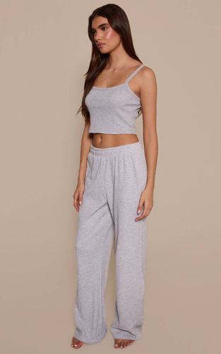 Grey Bas De Pyjama Gaufré | Taille XS - PrettyLittleThing - Modalova