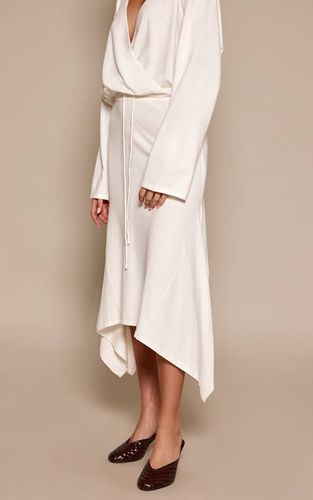 Cream Jupe Tricotée Évasée À Godets | Taille XS - PrettyLittleThing - Modalova
