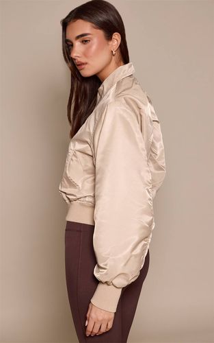 Stone Veste Bomber Courte En Nylon | Taille XS - PrettyLittleThing - Modalova