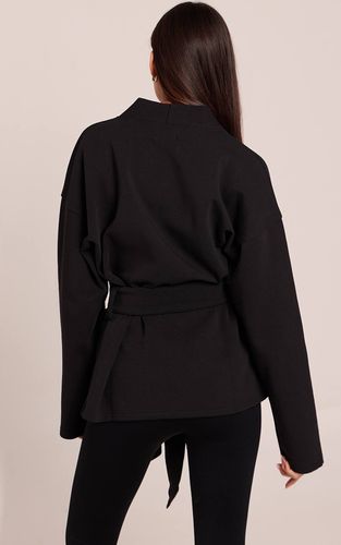 Veste De Yoga En Interlock Avec Lien À Nouer À La Taille | Taille XS - PrettyLittleThing - Modalova
