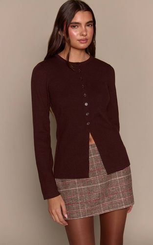 Brown Mini-jupe Coordonnée En Laine Effet Tartan | Taille 36 - PrettyLittleThing - Modalova