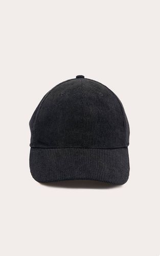 Black Casquette De Baseball En Velours Côtelé - PrettyLittleThing - Modalova