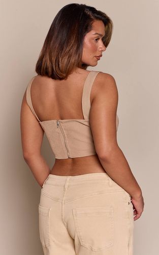 Stone Top Court Corset Tissé À Détails Structurés Shape | Taille 42 - PrettyLittleThing - Modalova