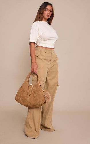 Stone Pantalon Cargo Taille Haute Jambes Larges Avec Boucles Shape | Taille 42 - PrettyLittleThing - Modalova