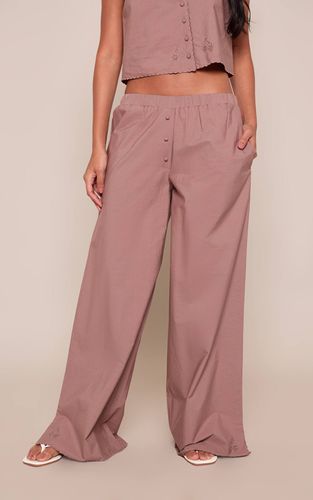 Brown Ensemble Coordonné Pantalon À Détails Brodés | Taille 42 - PrettyLittleThing - Modalova