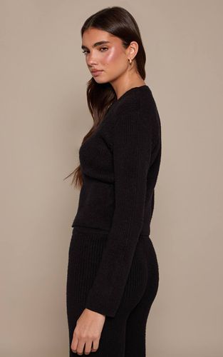 Black Cardigan À Taille Cintrée | Taille XS - PrettyLittleThing - Modalova