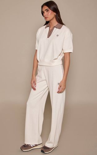 Cream Pantalon Côtelé À Taille Fine | Taille 42 - PrettyLittleThing - Modalova