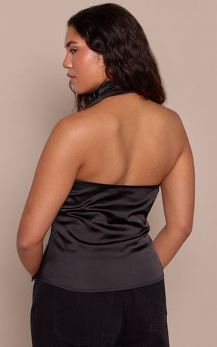 Black Top À Détail Bordure Satinée Shape | Taille 42 - PrettyLittleThing - Modalova