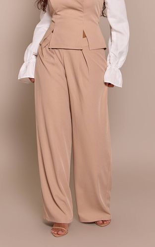 Stone Pantalon Large À Détails Plissés Shape | Taille 42 - PrettyLittleThing - Modalova