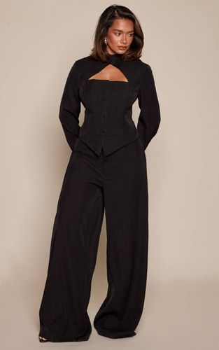 Black Pantalon Tailleur Large Co-ord Shape | Taille 34 - PrettyLittleThing - Modalova