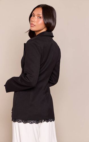 Blazer Cintré Taille Marquée Hanches Sculptées Détail Dentelle | Taille 42 - PrettyLittleThing - Modalova