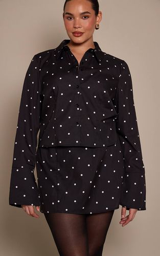Mini-jupe À Pois Grande Taille | Taille 44 - PrettyLittleThing - Modalova