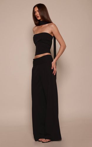 Black Ensemble Coordonné Pantalon Tissé À Revers Plié | Taille 42 - PrettyLittleThing - Modalova