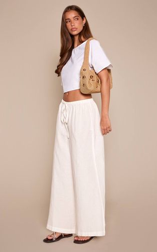 White Jupe-culotte Large En Coton | Taille 42 - PrettyLittleThing - Modalova
