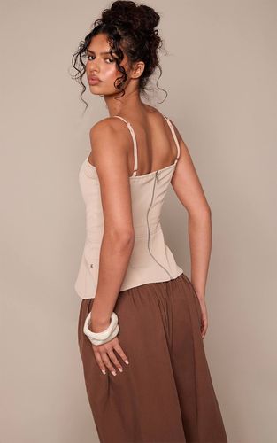 Stone Top Corset Tissé Avec Détails Cargo | Taille 42 - PrettyLittleThing - Modalova