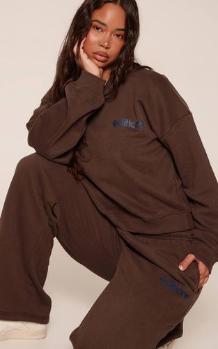 Jogging Jambe Droite Imprimé Editions | Taille XS - PrettyLittleThing - Modalova