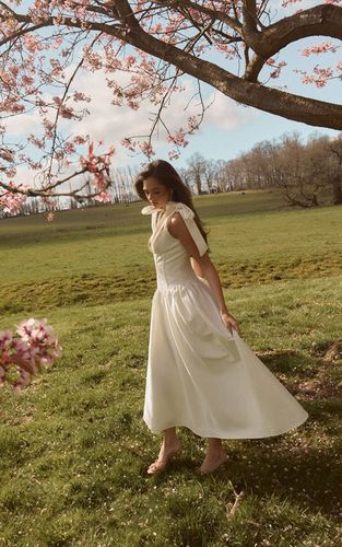 White Robe Patineuse Mi-longue À Corset | Taille 42 - PrettyLittleThing - Modalova