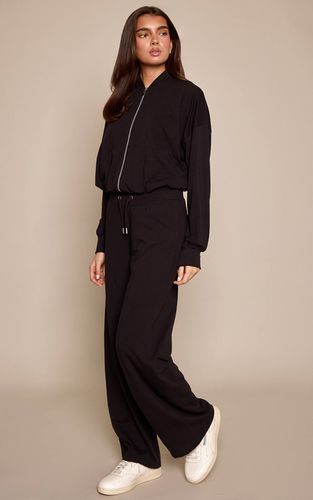 Black Pantalon Droit Décontracté | Taille 32 - PrettyLittleThing - Modalova