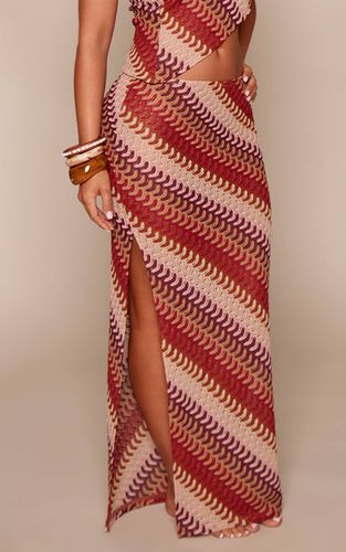 Multi Jupe Longue Coordonnée À Rayures Tissées Pour Petite Taille | Taille 42 - PrettyLittleThing - Modalova