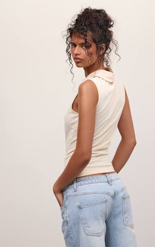 Lemon Haut Sans Manches À Col Et Rayures | Taille 42 - PrettyLittleThing - Modalova