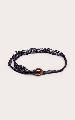 Black Ceinture De Taille En Macramé Perlée - PrettyLittleThing - Modalova