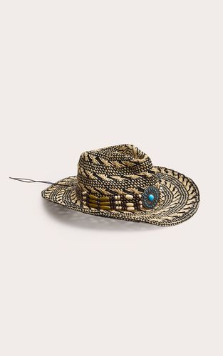 Multi Chapeau Fedora Avec Détail De Bordure Western - PrettyLittleThing - Modalova