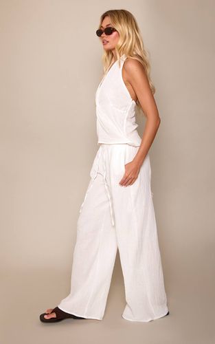White Ensemble Coordonné Pantalon Large Texturé | Taille 42 - PrettyLittleThing - Modalova