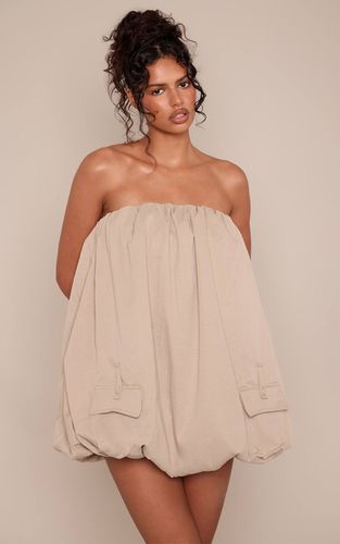 Stone Robe Bouffante Bustier Tissée À Détail Cargo | Taille 32 - PrettyLittleThing - Modalova